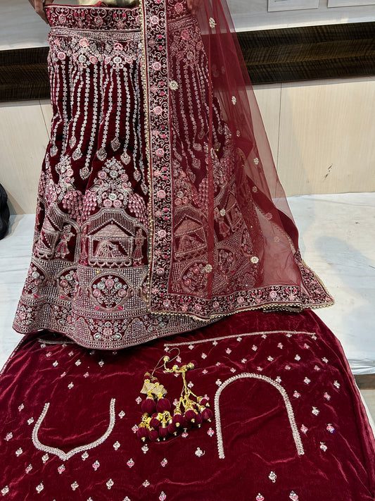 Rajwada lehenga granate Chandni Chowk Delhi