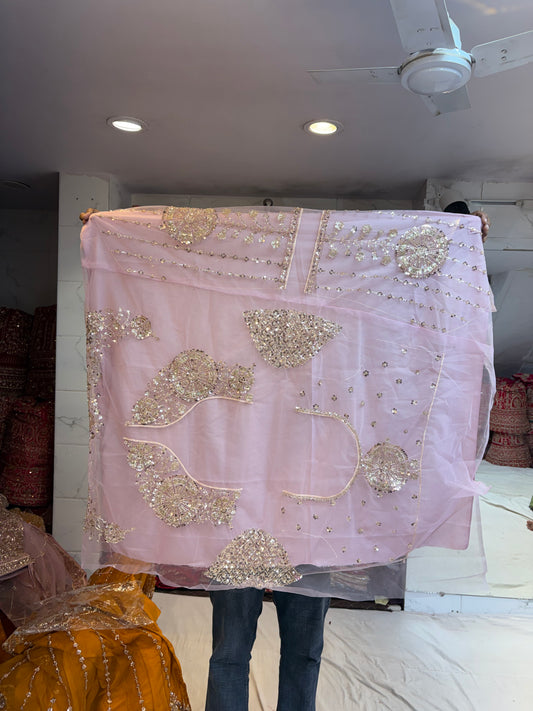 Baby Pink Designer Lehenga