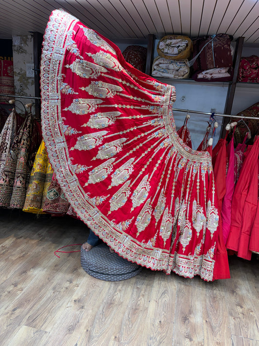 Red Bridal Lehenga
