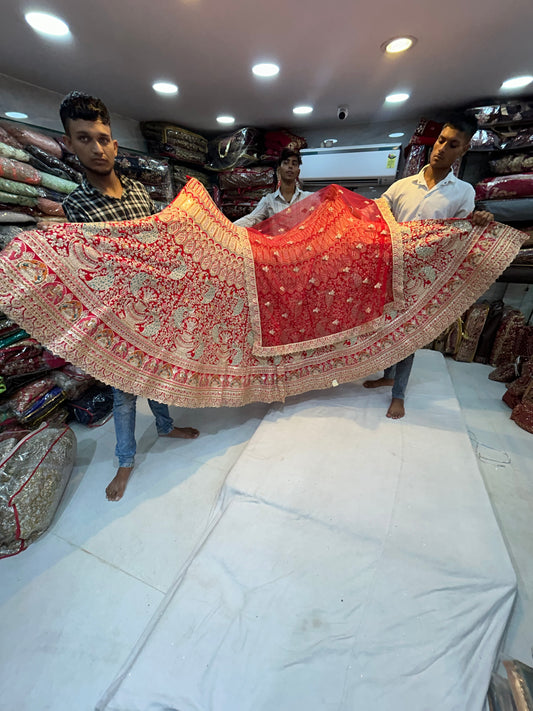 Peacock bridal lehenga