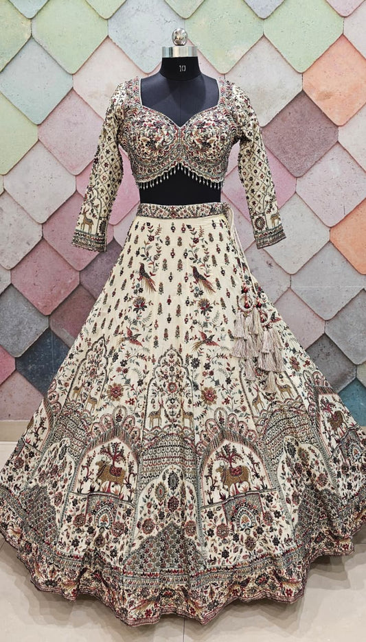 Golden Crop Top Lehenga