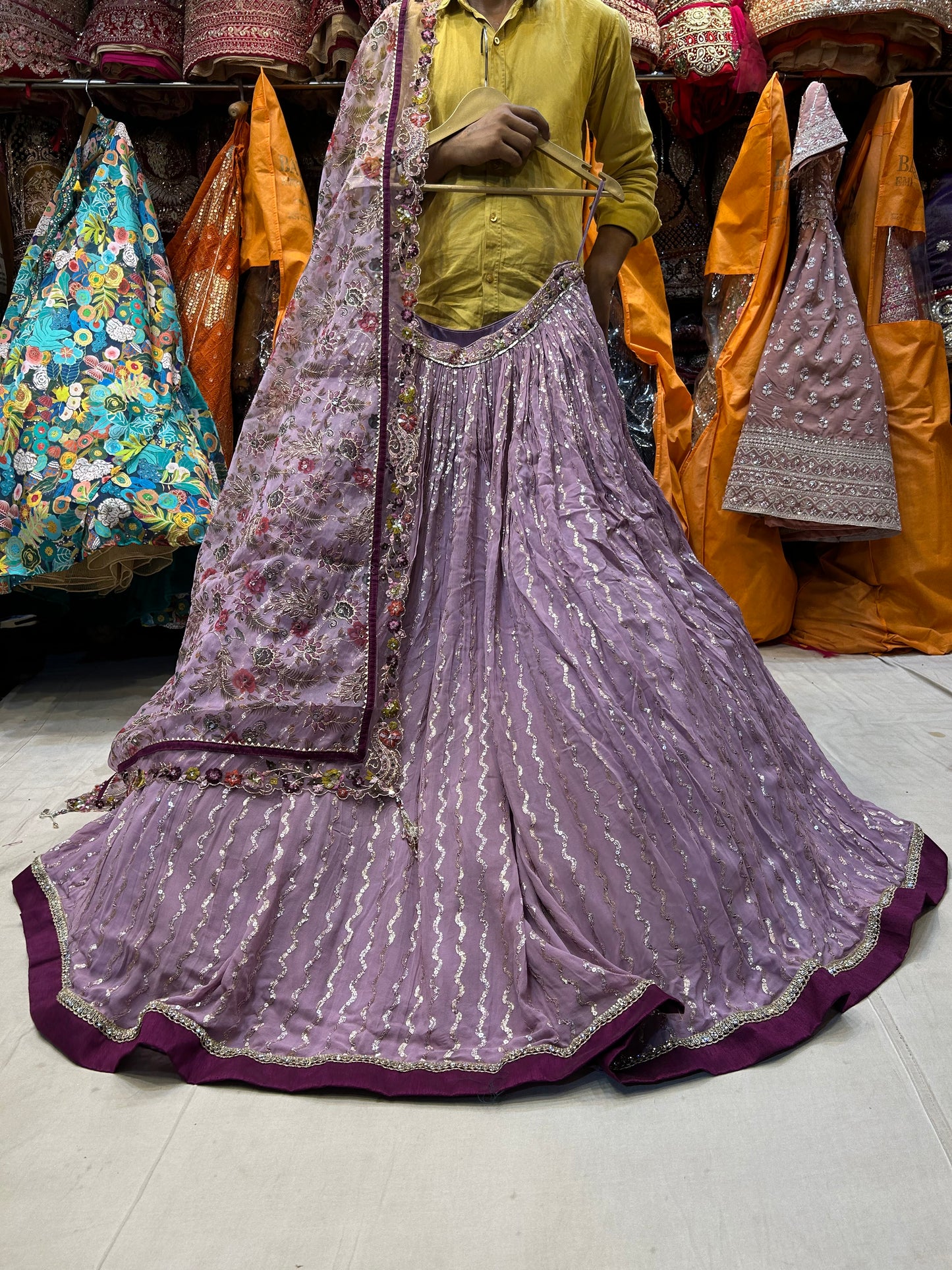 Lovely purple lehenga 😍