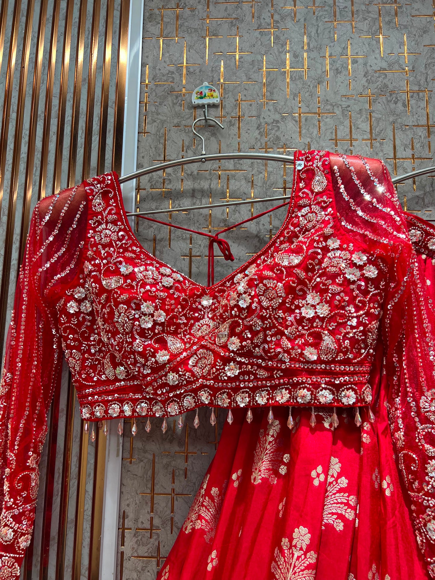 Purple Crop Top Lehenga