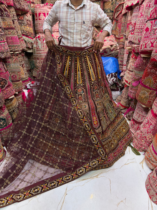 Maroon Bridal Lehenga