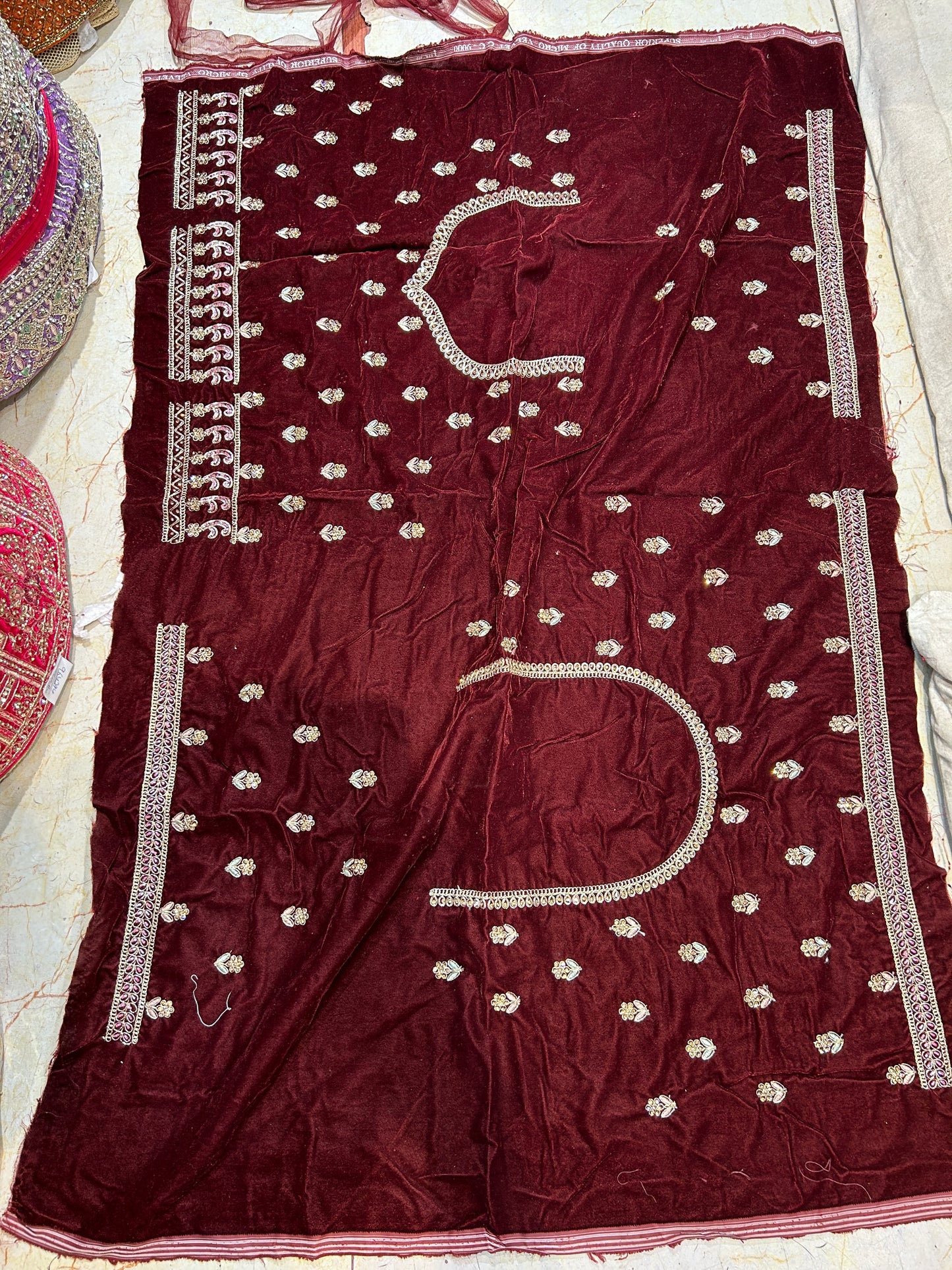 Khoobsurat maroon doli barat bridal lehenga❤️