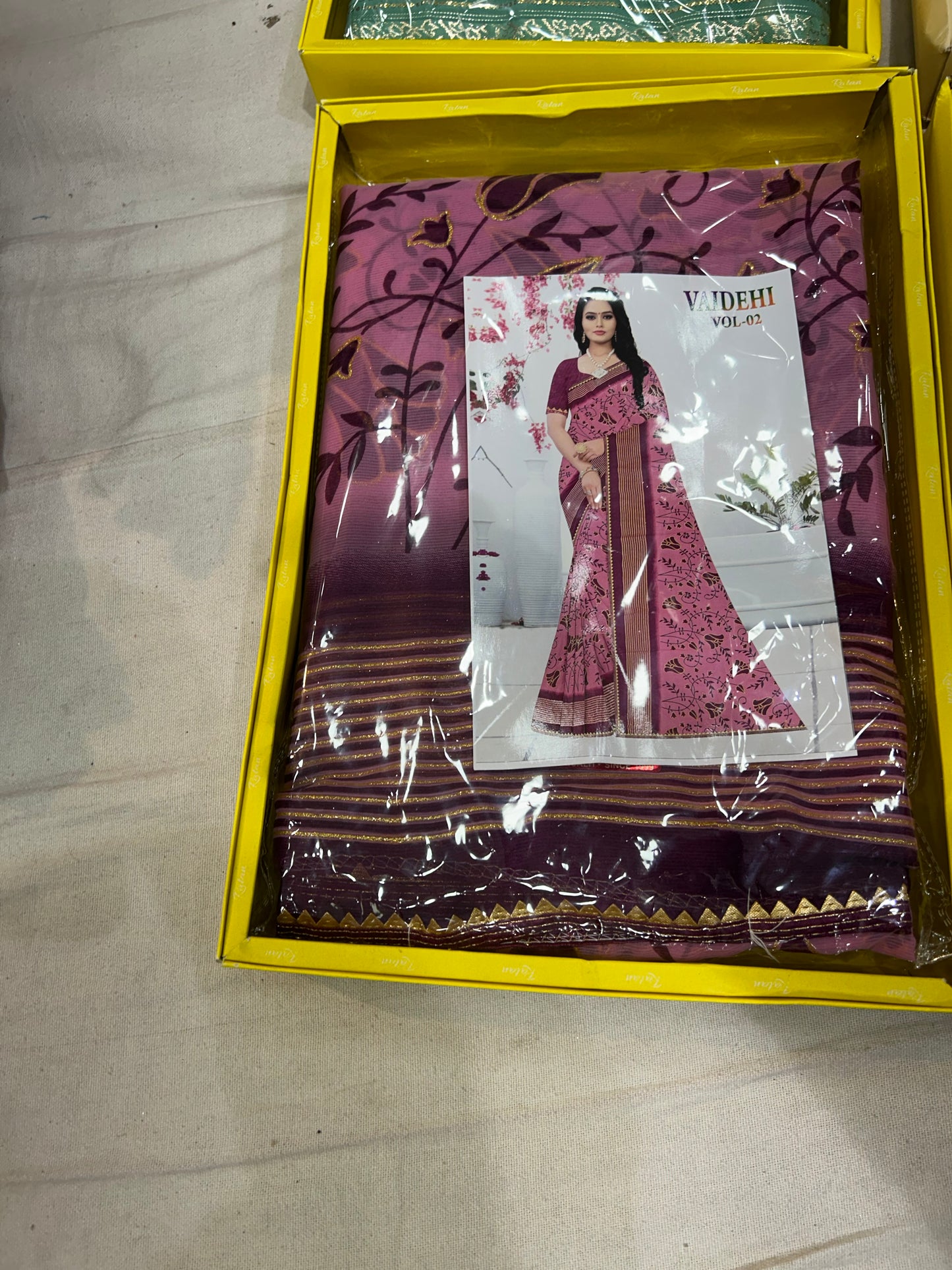 Majestic pink maroon saree