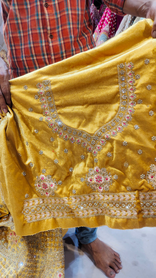 Golden Bridal Lehenga