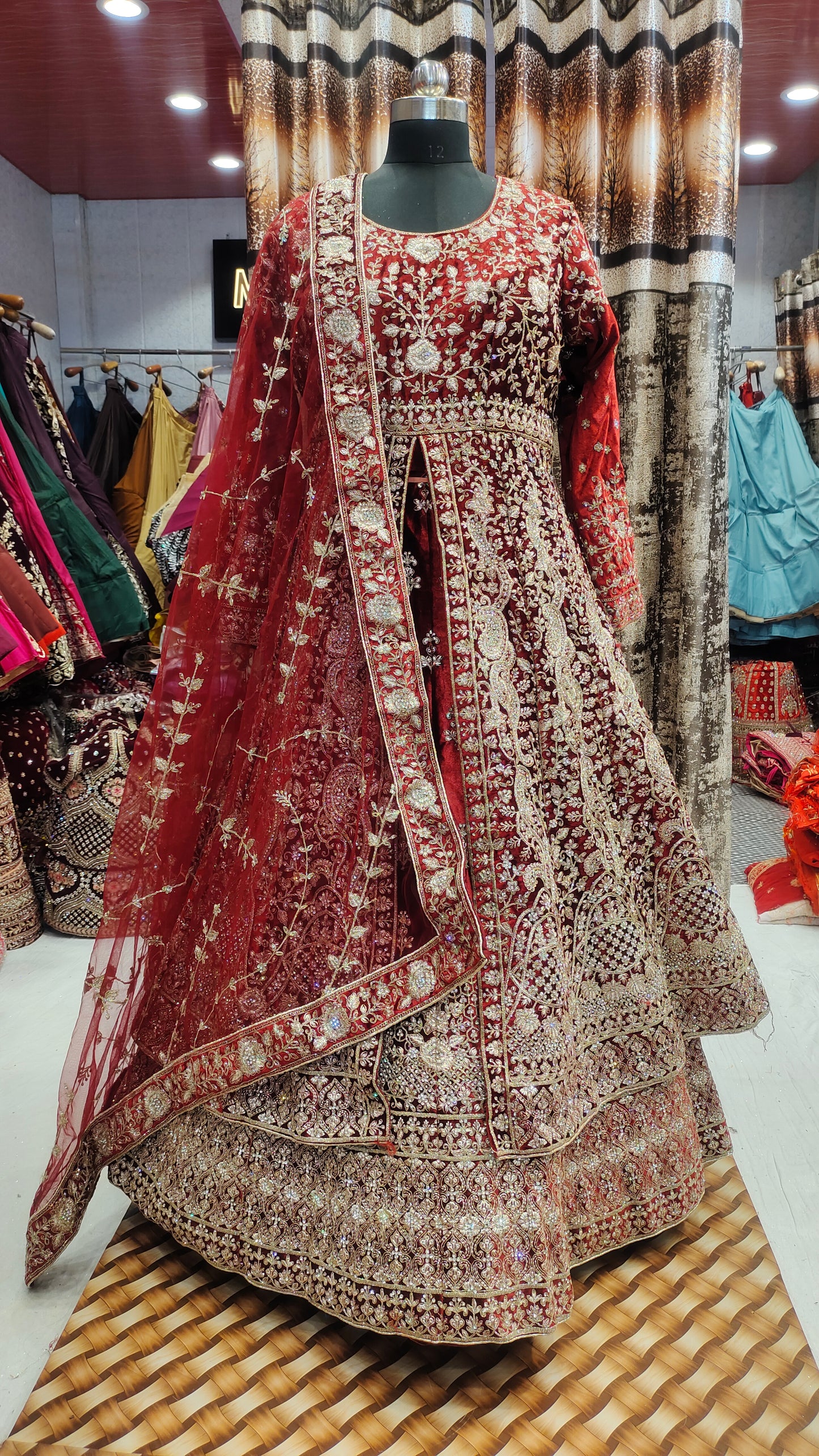 Tremendous Peplum long Dress Farshi Gaharara