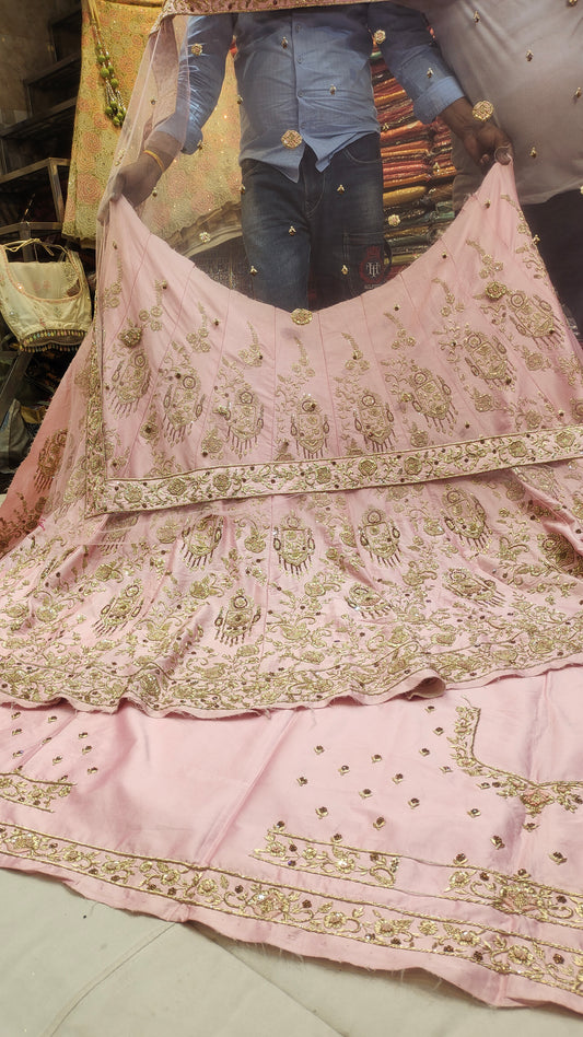 Baby pink Handwork Amazing Lehenga