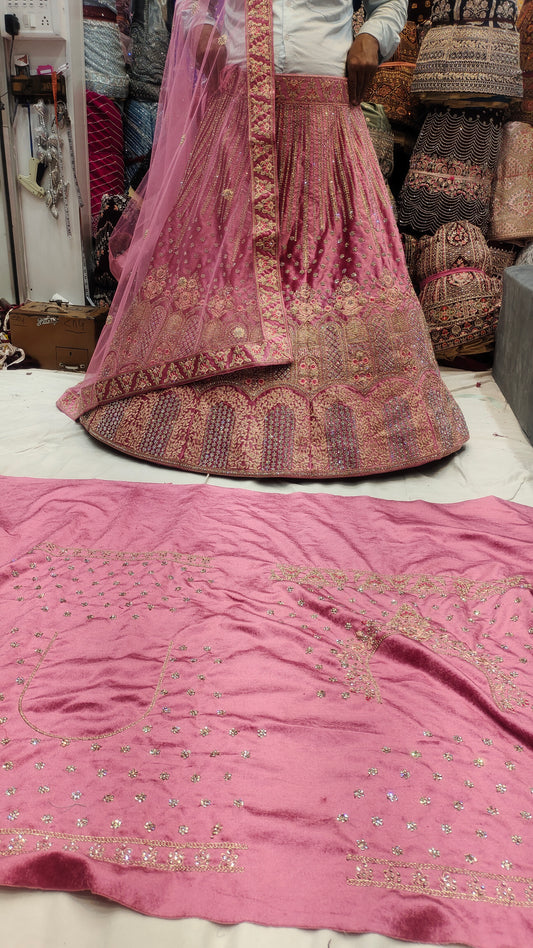 Pink bridal Lehenga