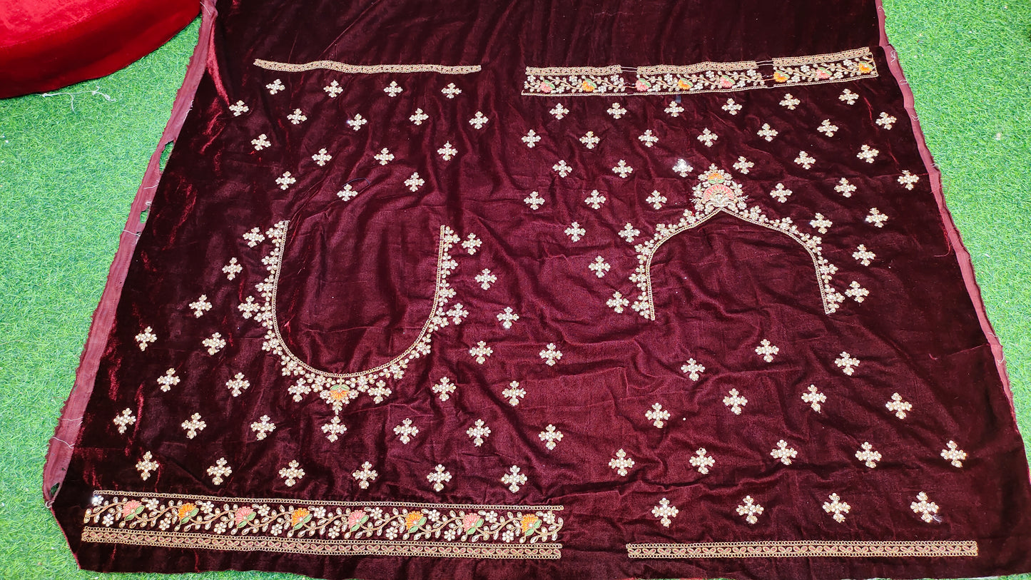 Maroon red Colour Heavy Bridal Lehenga