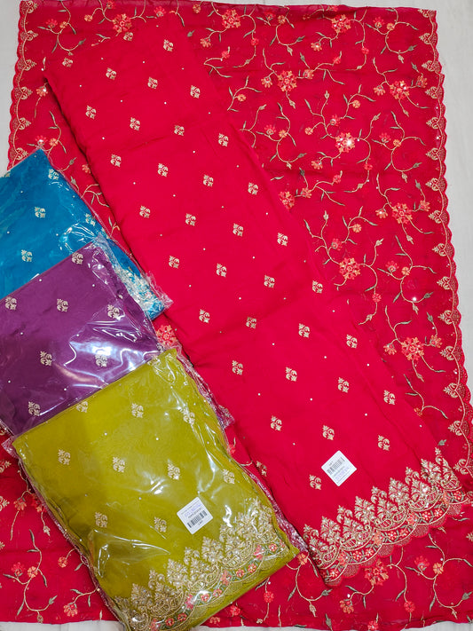 بدلة أنيقة ثقيلة حمراء