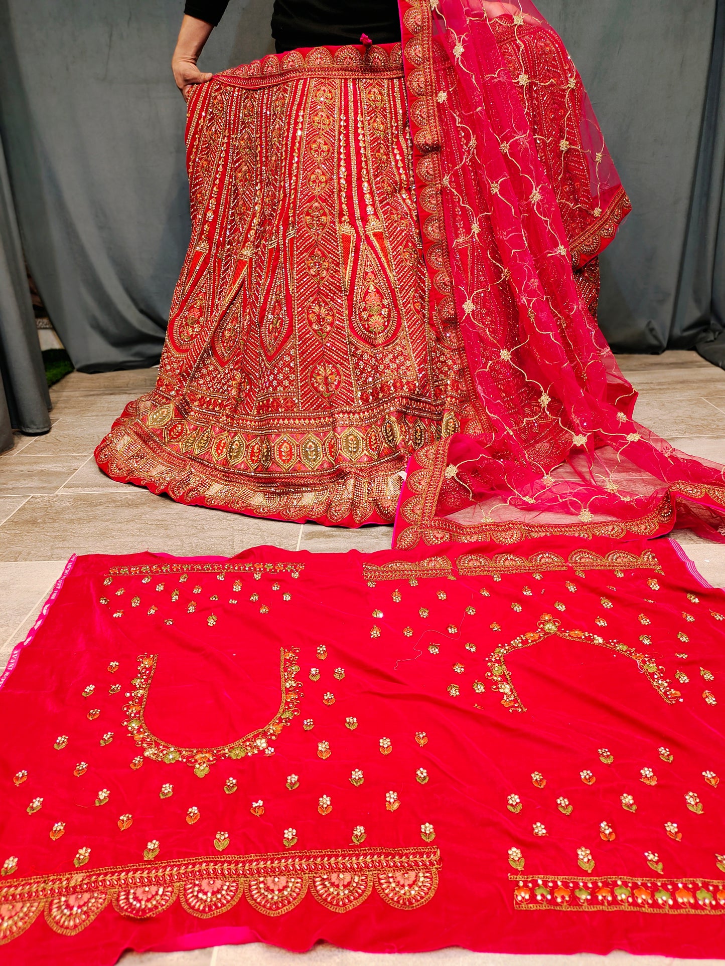 Royal red Lehenga