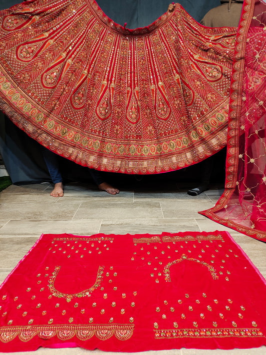 Royal red Lehenga