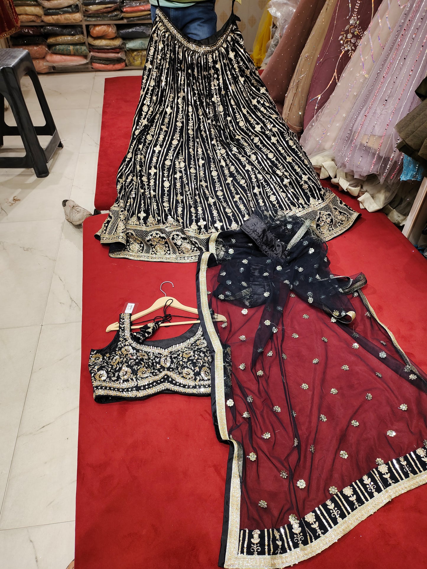 Extraordinary black Lehenga