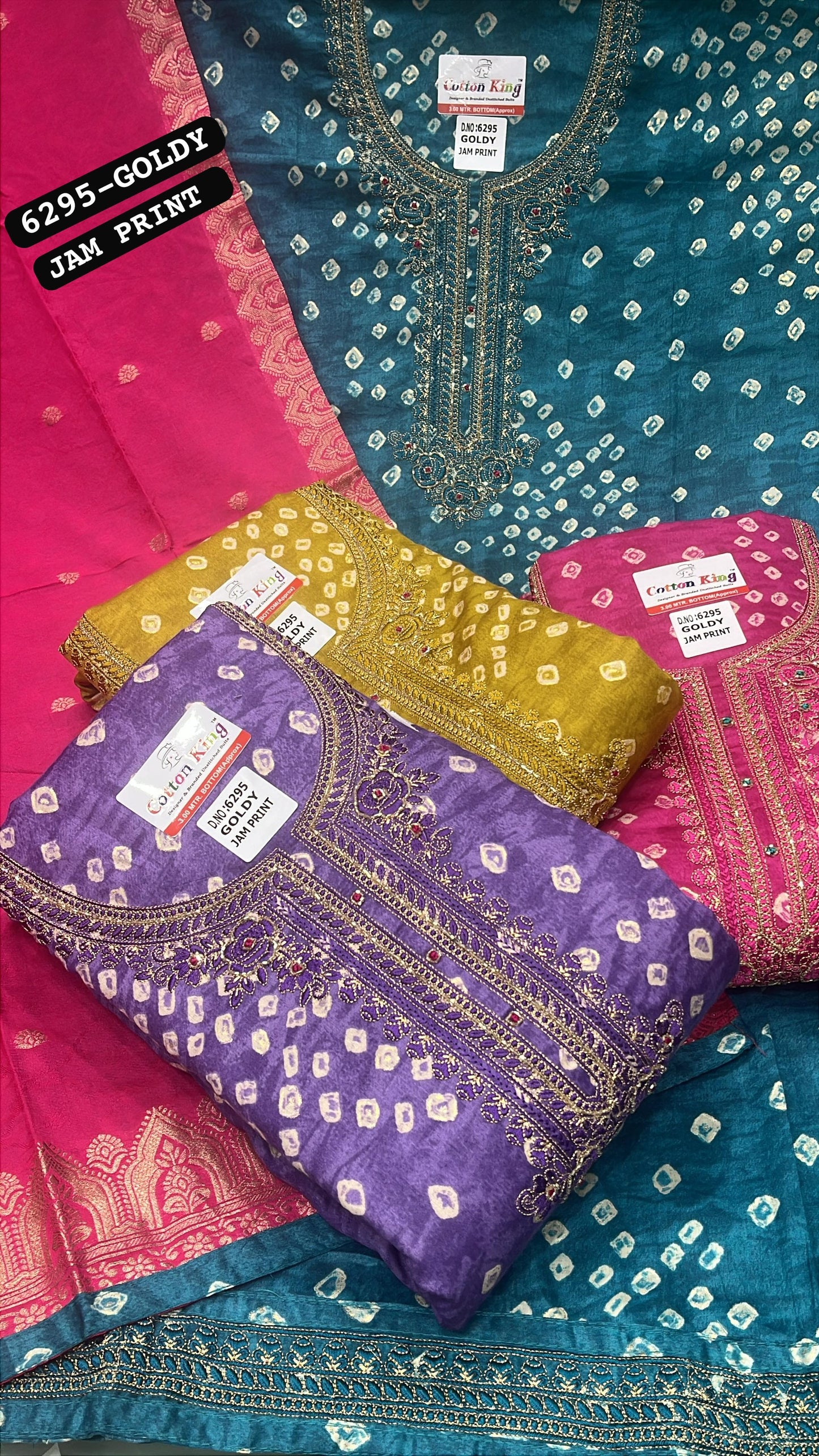 Astonishing blue Unstitched suit ( free size )