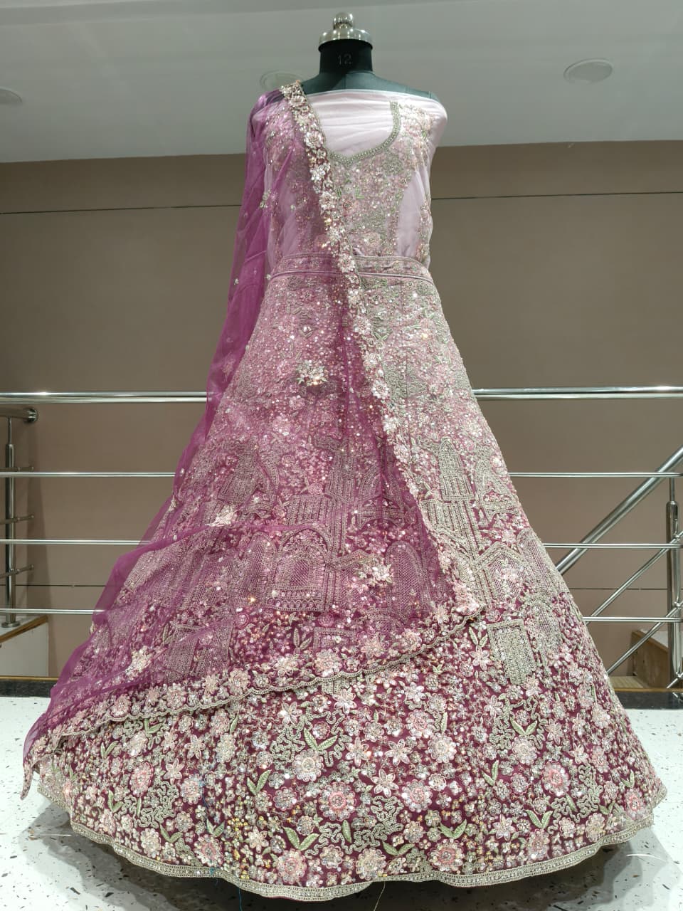 Lavishing peach pink Lehenga