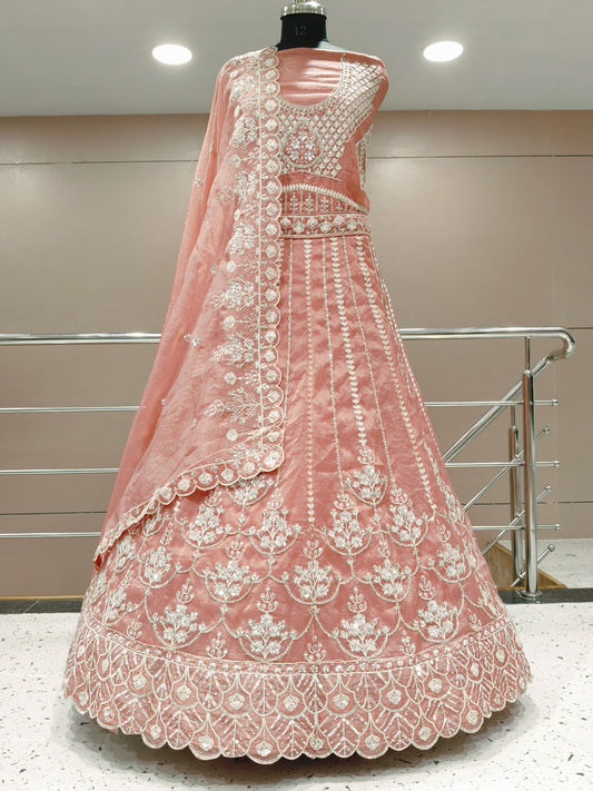 Something different white golden Lehenga