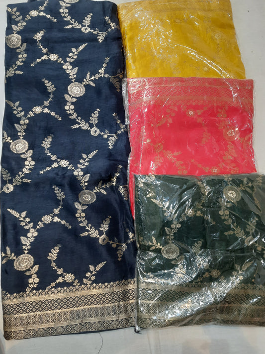 Fantastic navy blue Unstitched suit ( free size )