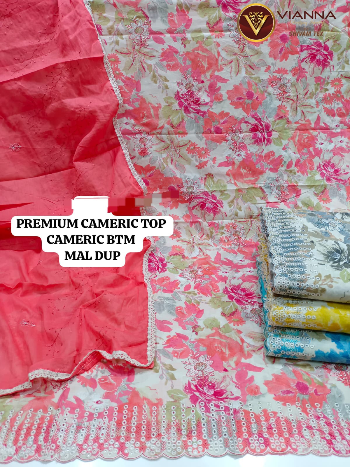 Pink Cameric Semi Stitched Fancy Salwar suit (free size)