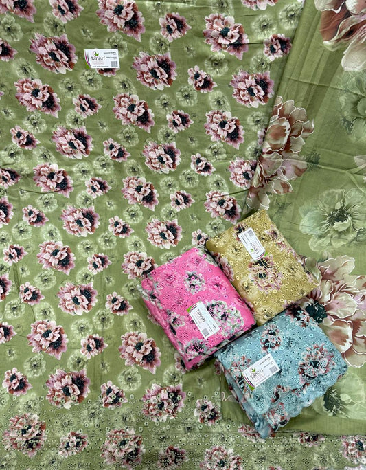 Stunning green Fancy Salwar suit (free size)