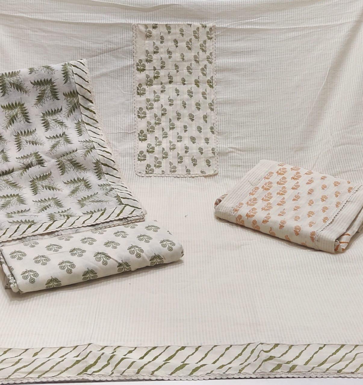 Pink semi Stitched Fancy Salwar suit (free size)