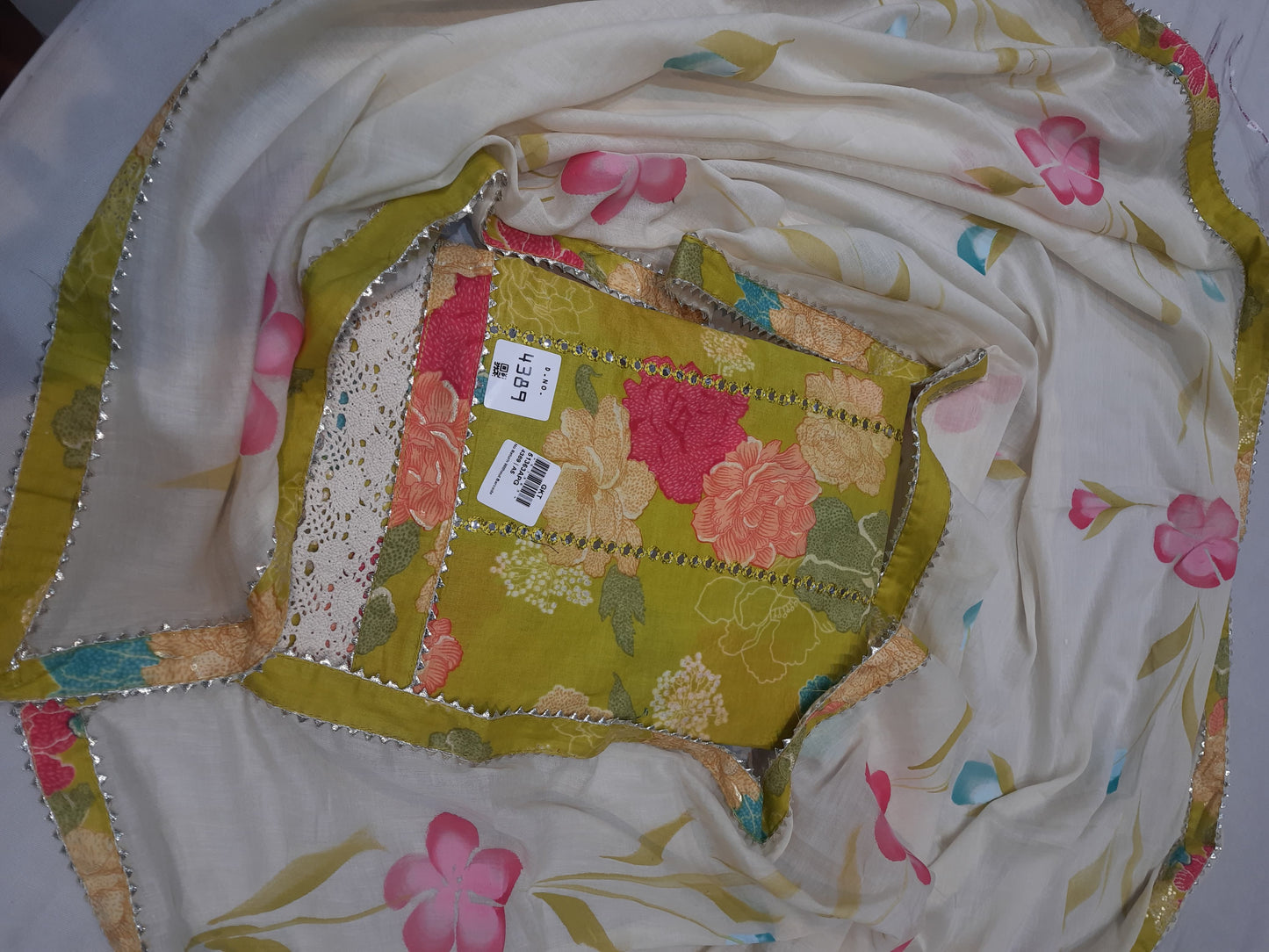 Mustard semi Stitched Fancy Salwar suit (free size)