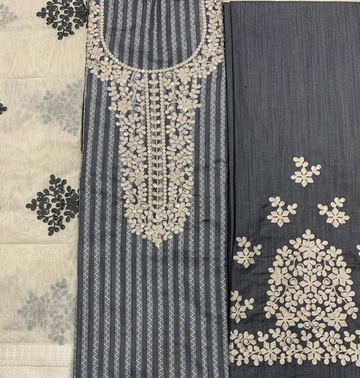 Beautiful black Stitched Fancy Salwar suit (free size)