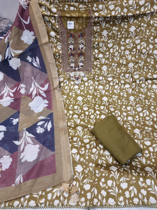 Gorgeous brown Fancy Salwar suit (free size)