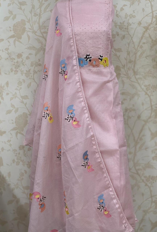 Majestic pink Fancy Salwar suit (free size)