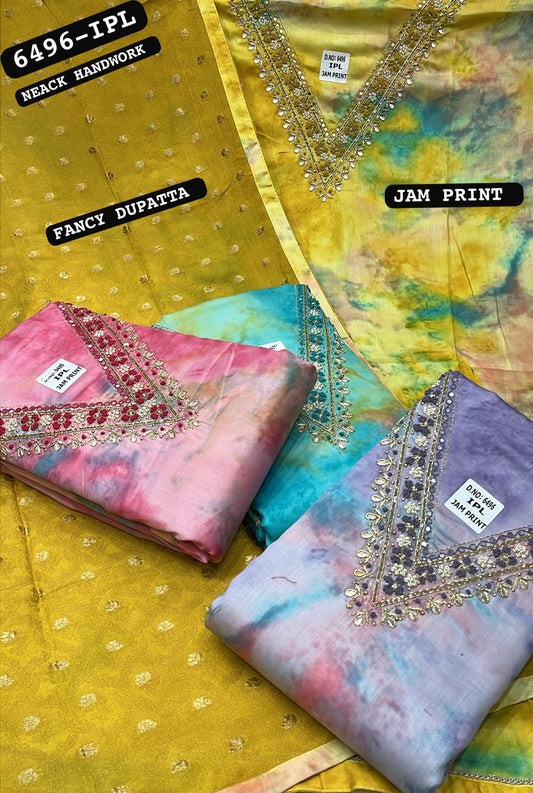 Yellow haldi mehendi Fancy Salwar suit (free size)