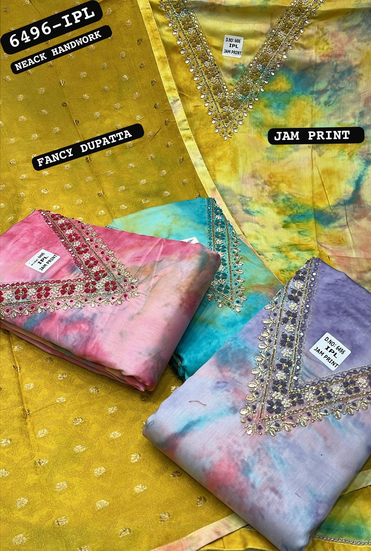 Yellow haldi mehendi Fancy Salwar suit (free size)