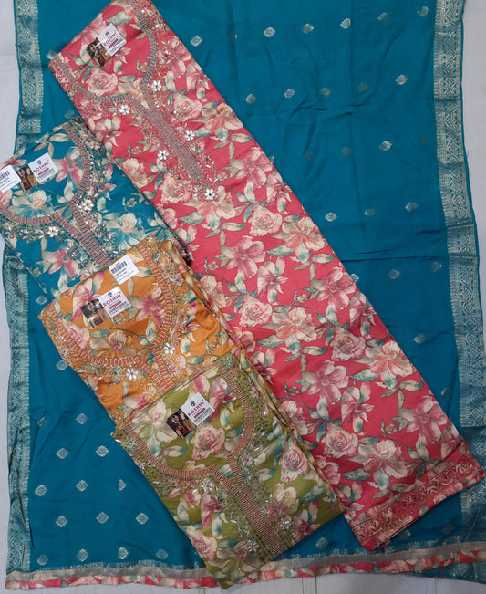 Engaging pink Fancy Salwar suit (free size)