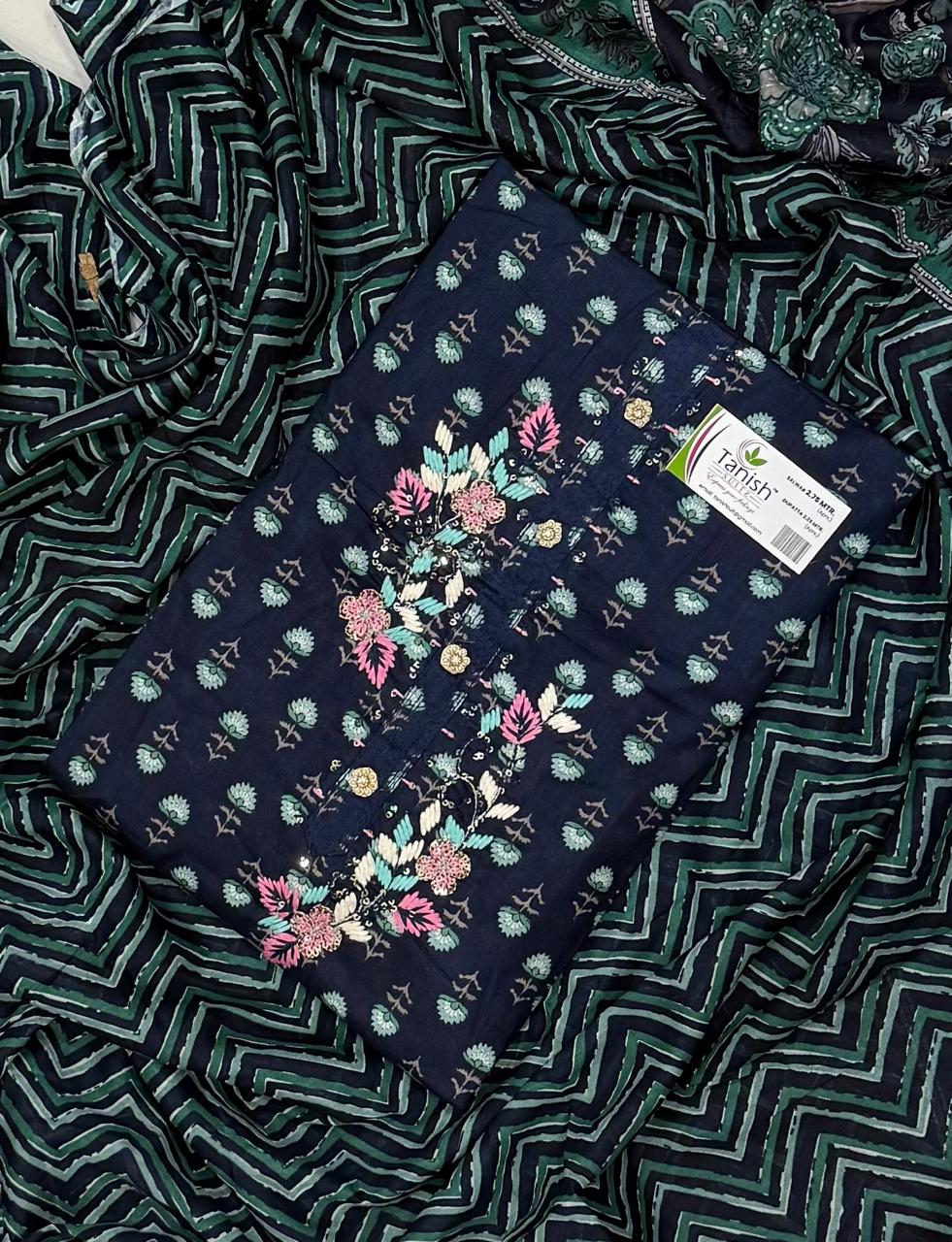 Green Fancy Salwar suit (free size)