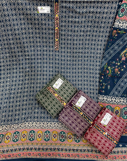 Navy blue Fancy Salwar suit (free size)