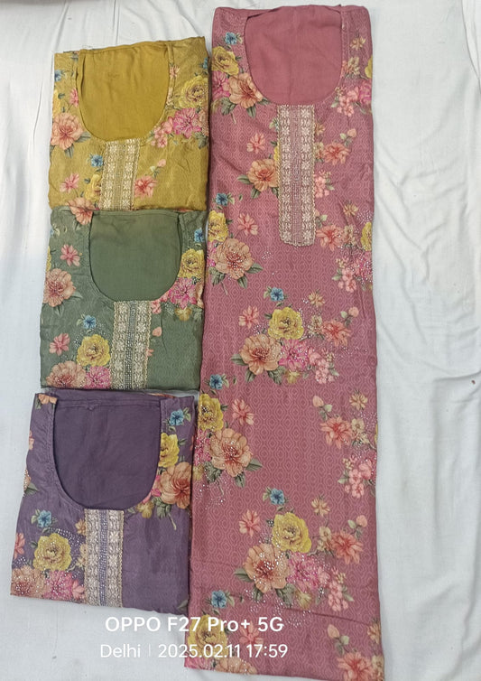 Pink Fancy Salwar suit (free size)