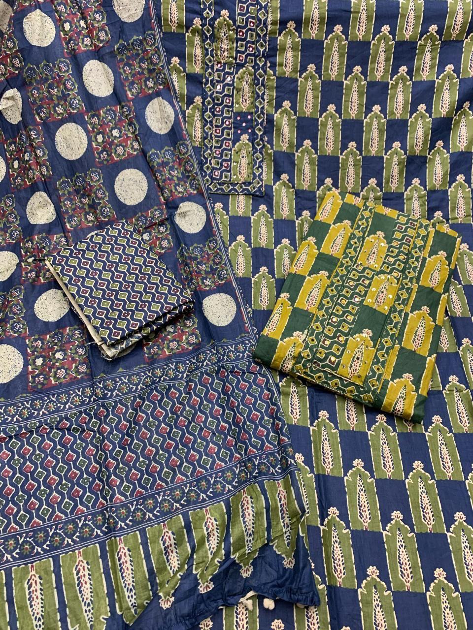 Multicolour Fancy Salwar suit (free size)