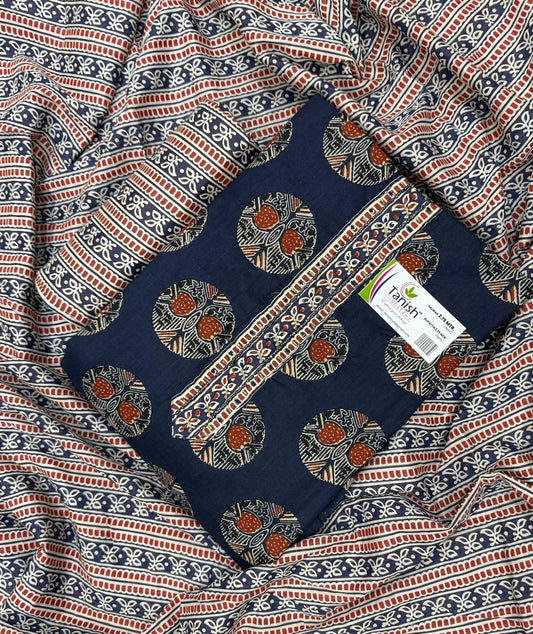 Beautiful navy blue Fancy Salwar suit (free size)