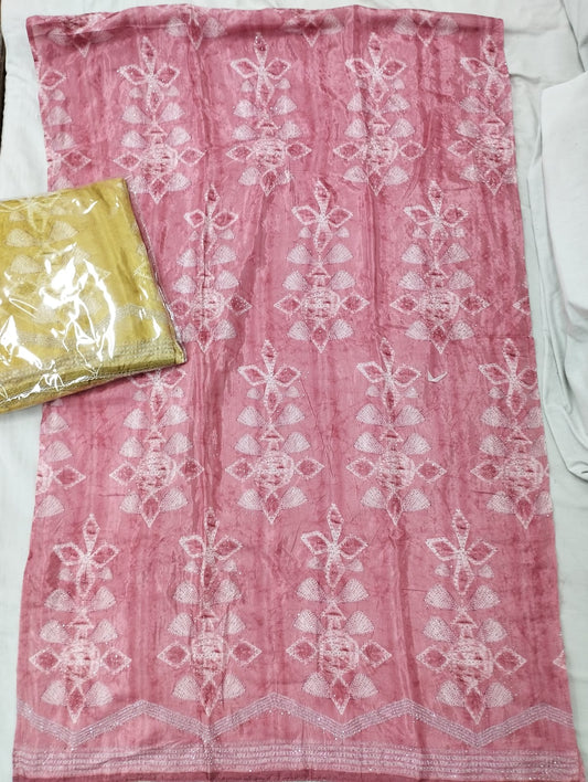 Pink Fancy Salwar suit (free size)