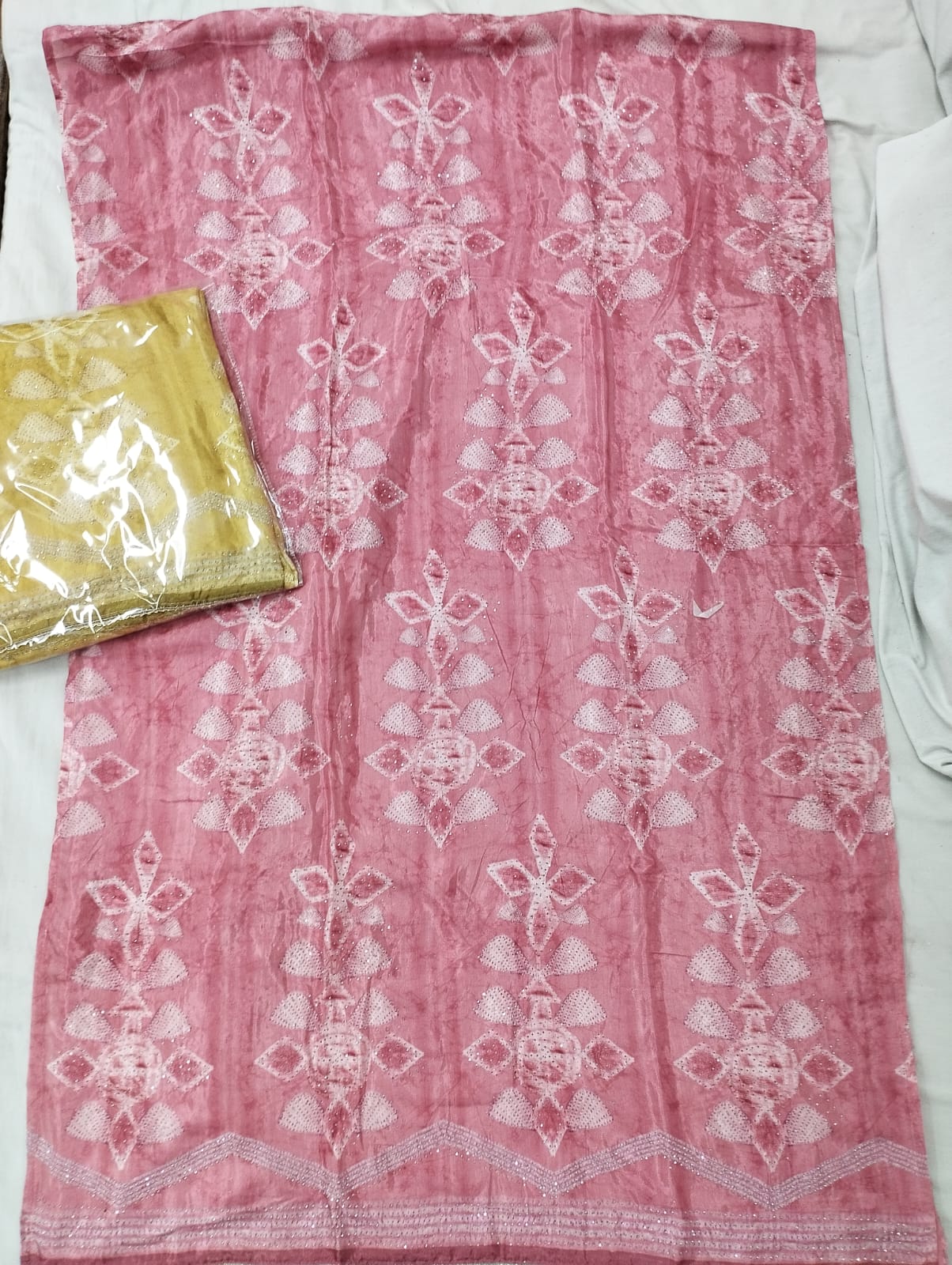 Pink Fancy Salwar suit (free size)