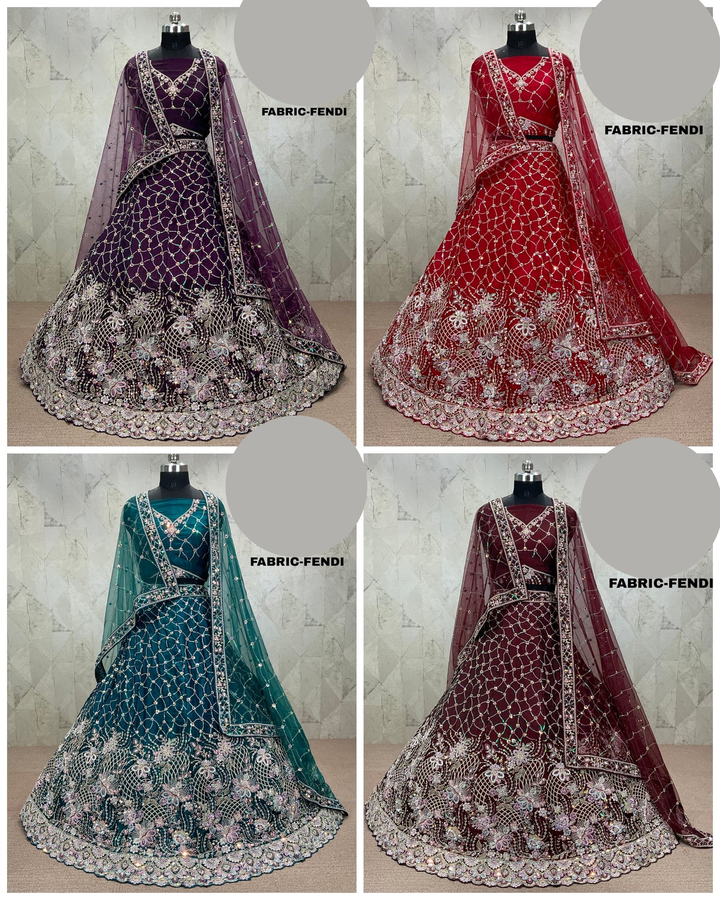 Delightful pink sky blue purple peach pink lavender Lehenga