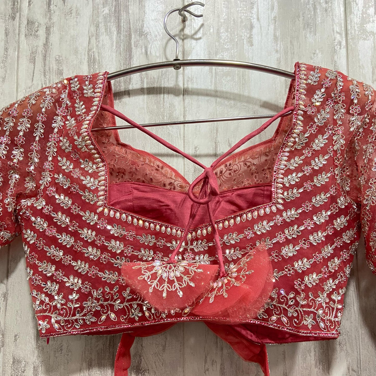 Engaging Green crop top Lehenga