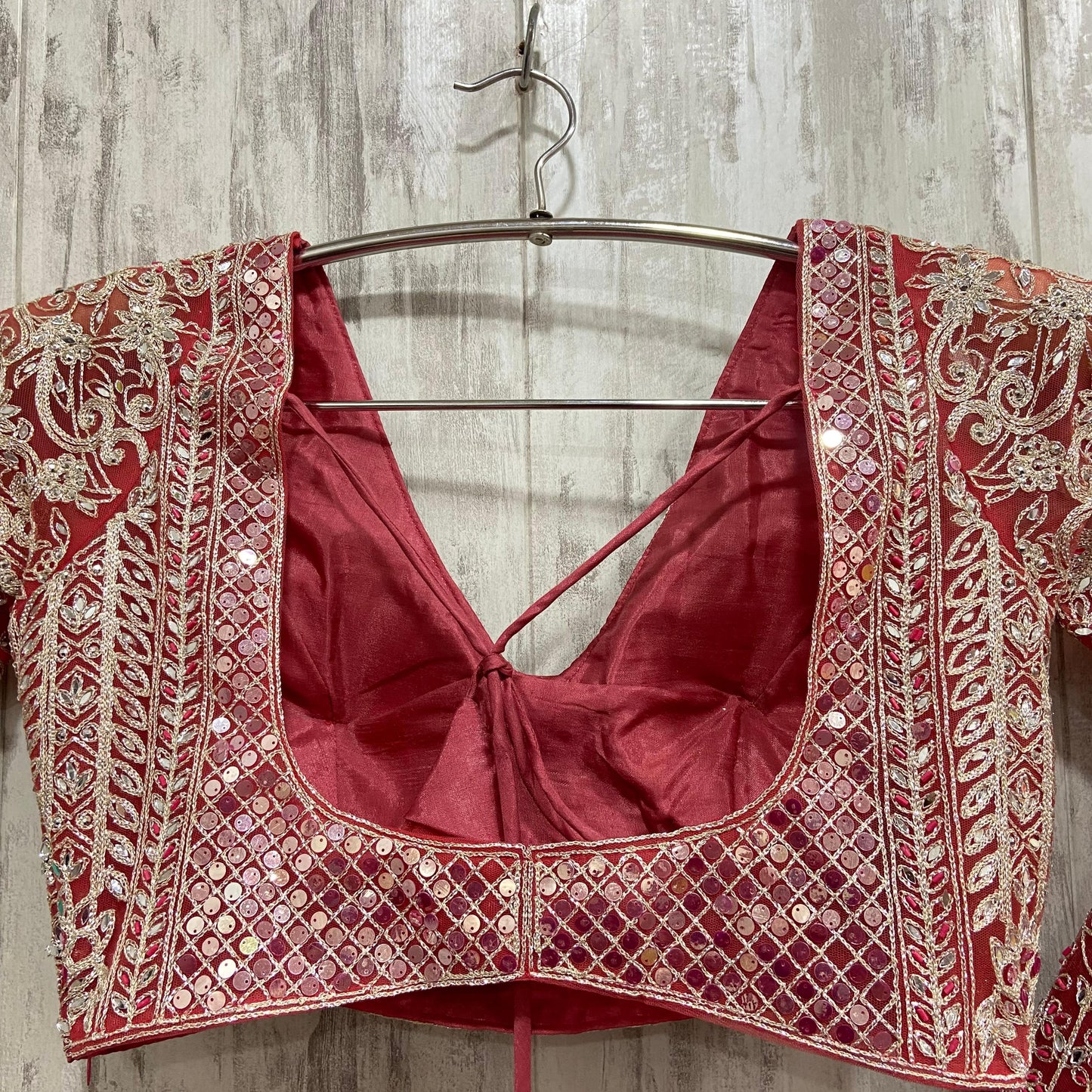 Attractive golden mustard crop top Lehenga