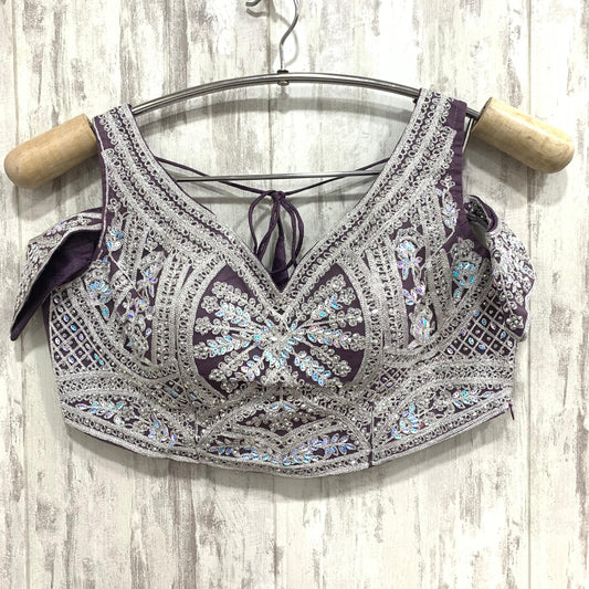 Tremendous lilac crop top Lehenga