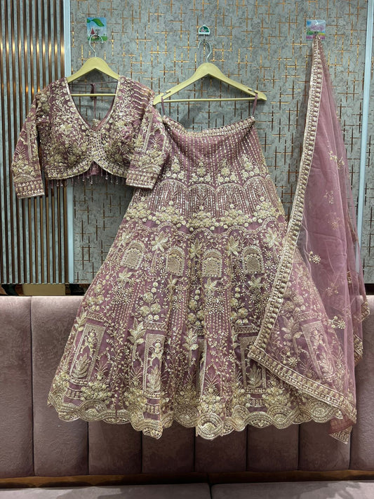 Amazing golden crop top Lehenga