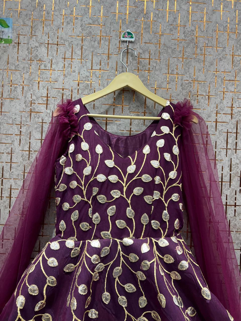 Stunning purple gown