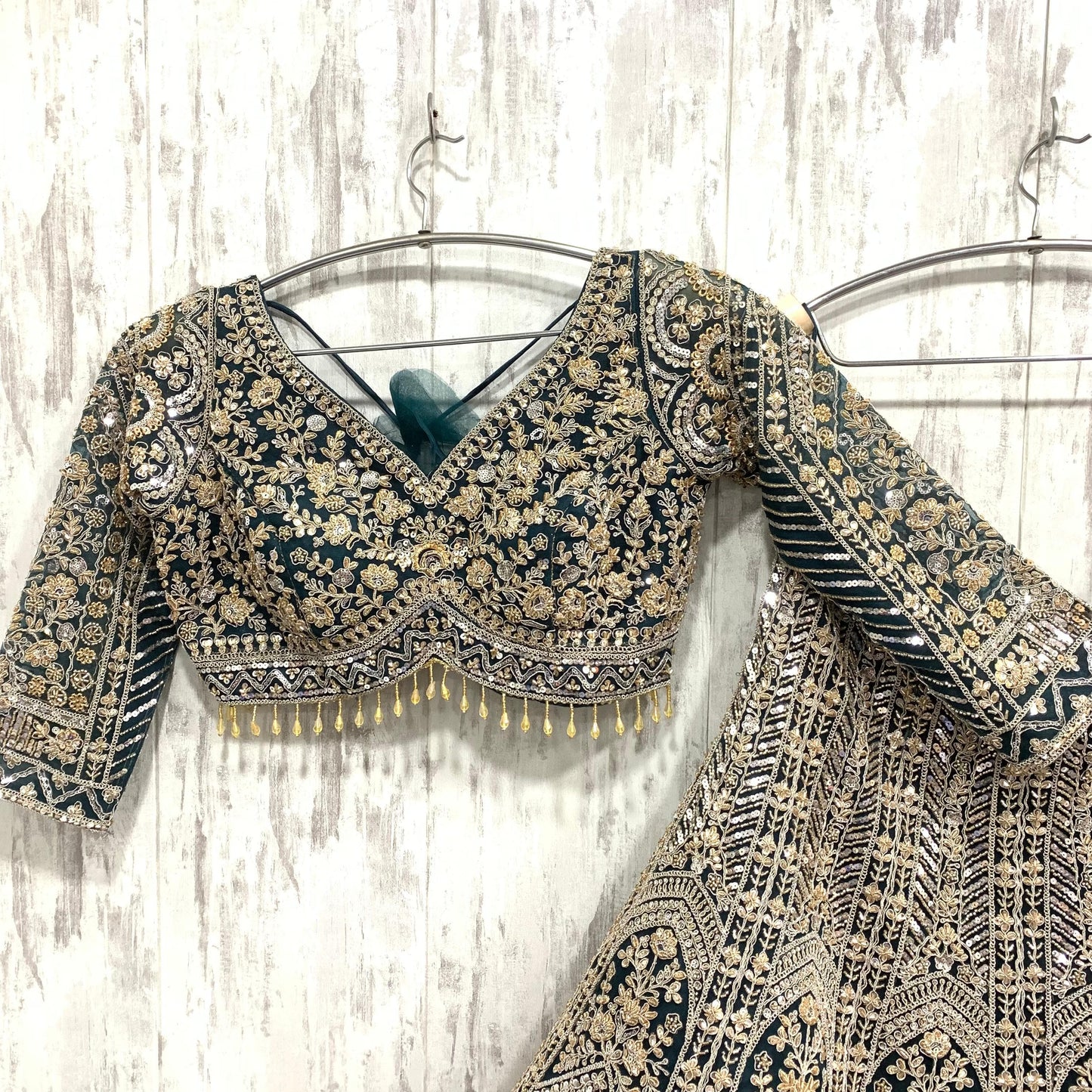 Fabulous Hot pink Crop top Lehenga