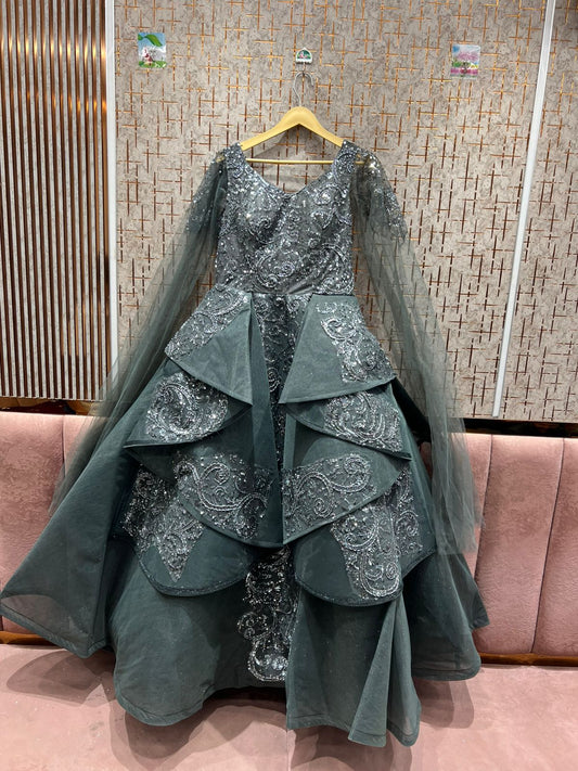 Lovely grey black gown