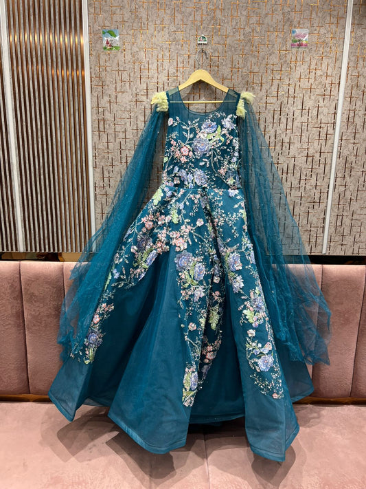 Lovely Teal Blue gown