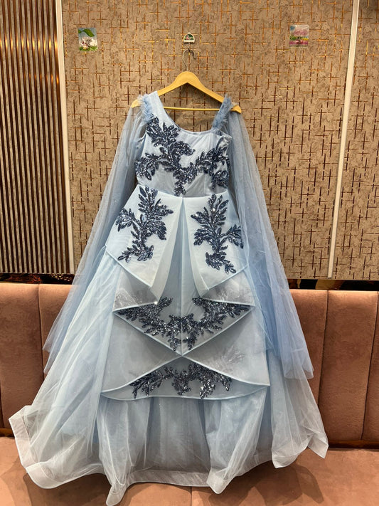 Astonishing sky blue gown Cinderella